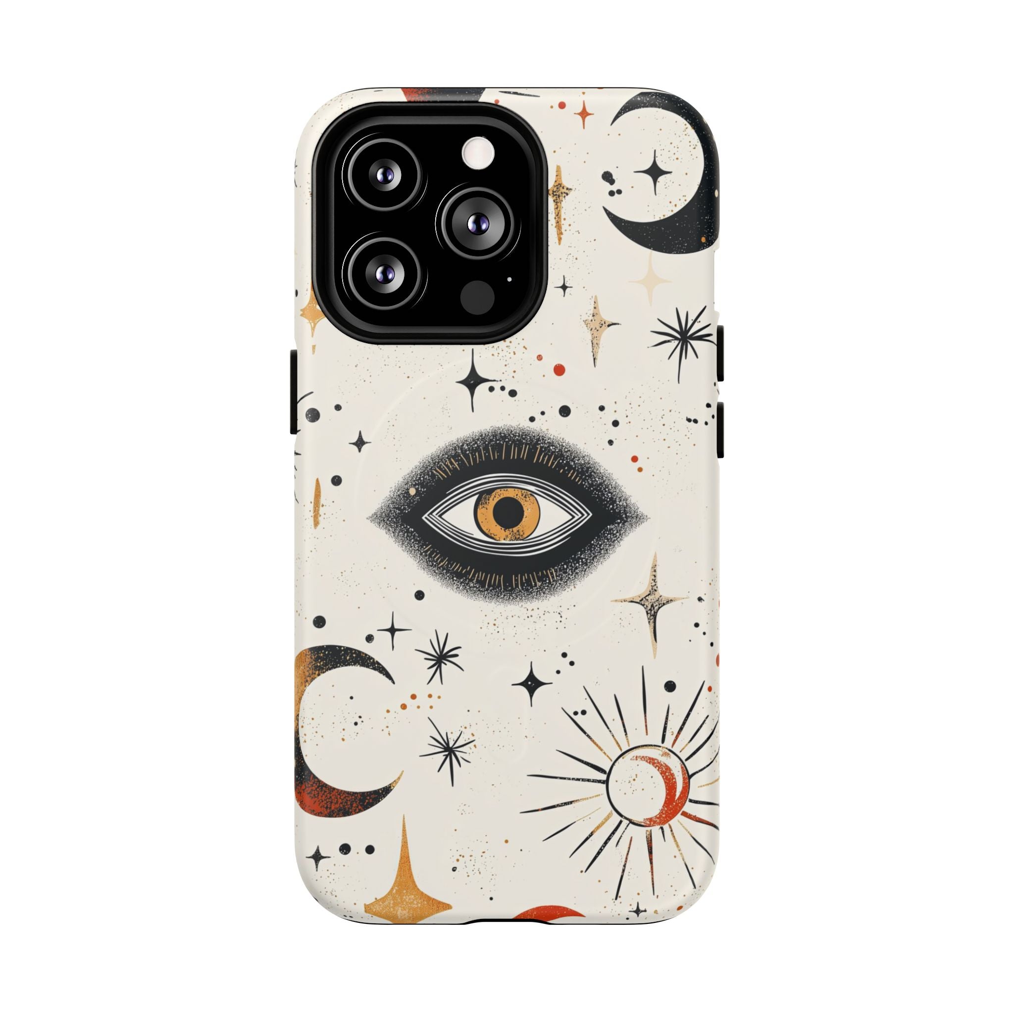 Custodia Mystic Eye MagSafe per iPhone | Luna e stelle celesti