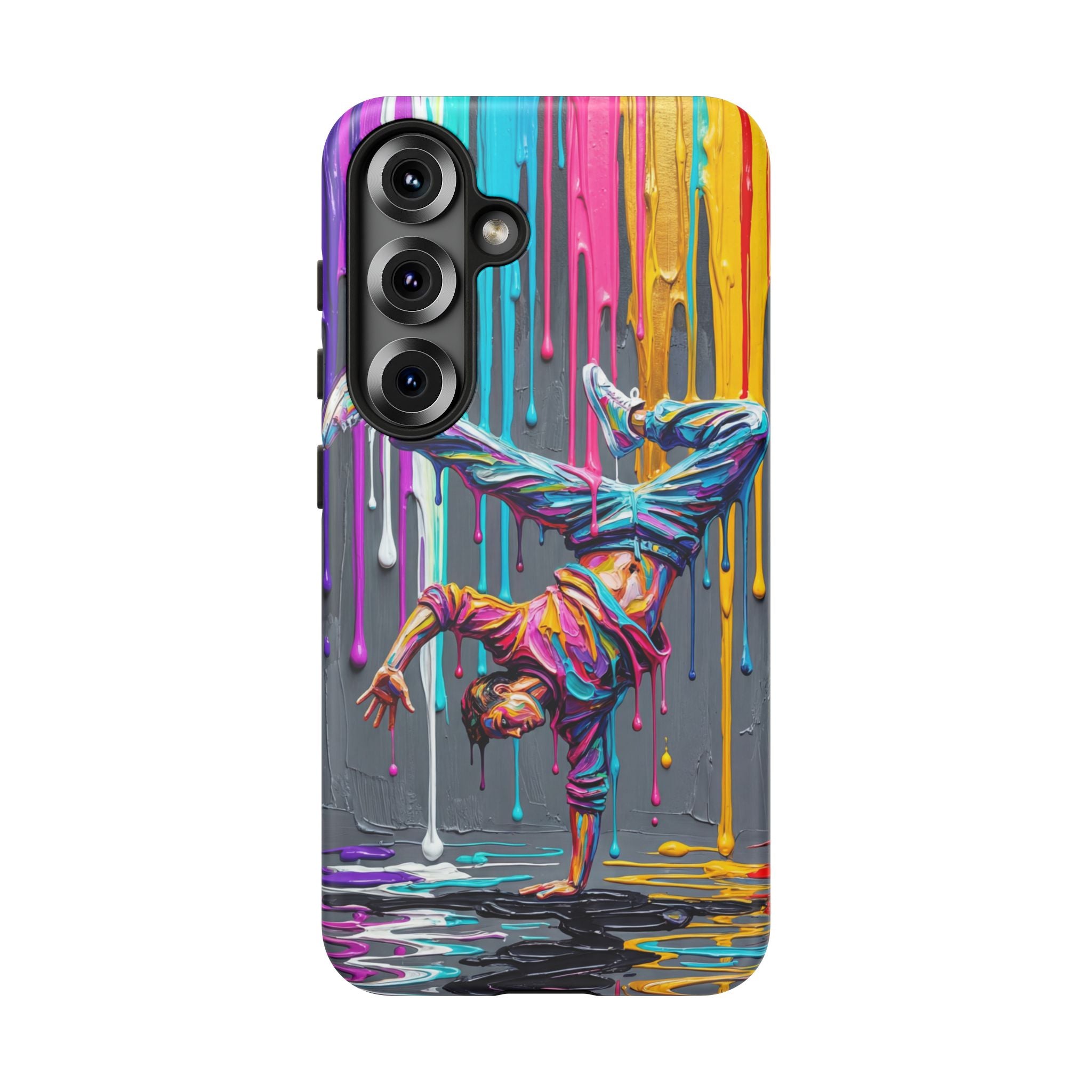 Colorful Breakdancer Graffiti Tough Samsung Galaxy Phone Case