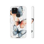 Watercolour Blue & Peach Butterfly Tough Google Pixel Case