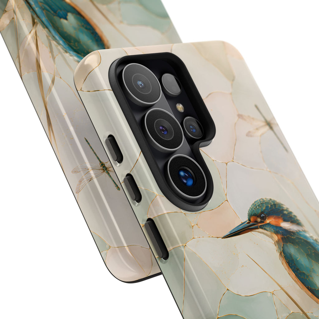 Kingfisher Samsung Galaxy Phone Case | Lotus Flower Phone Case