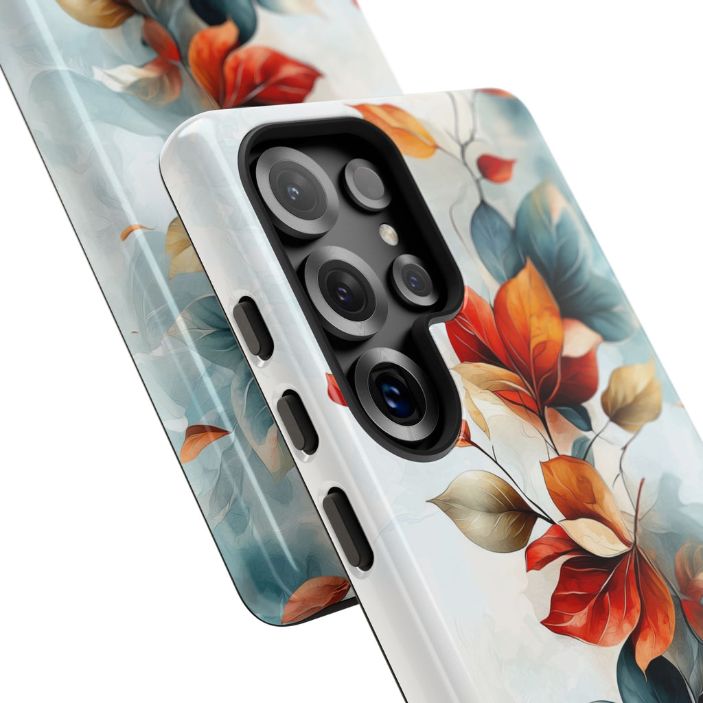 Floral Autumn Leaves Watercolour Tough Samsung Galaxy Case