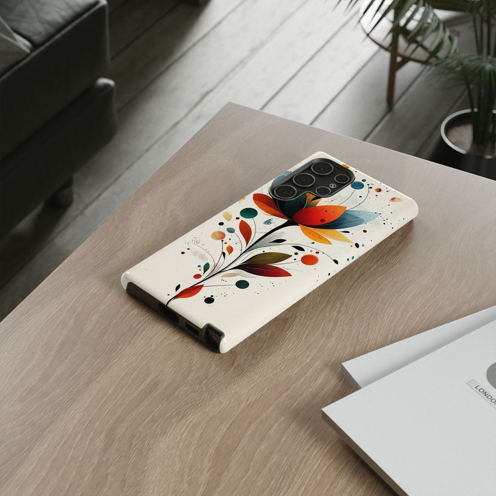 Floral Art Samsung Galaxy Case | Colourful Abstract Bloom