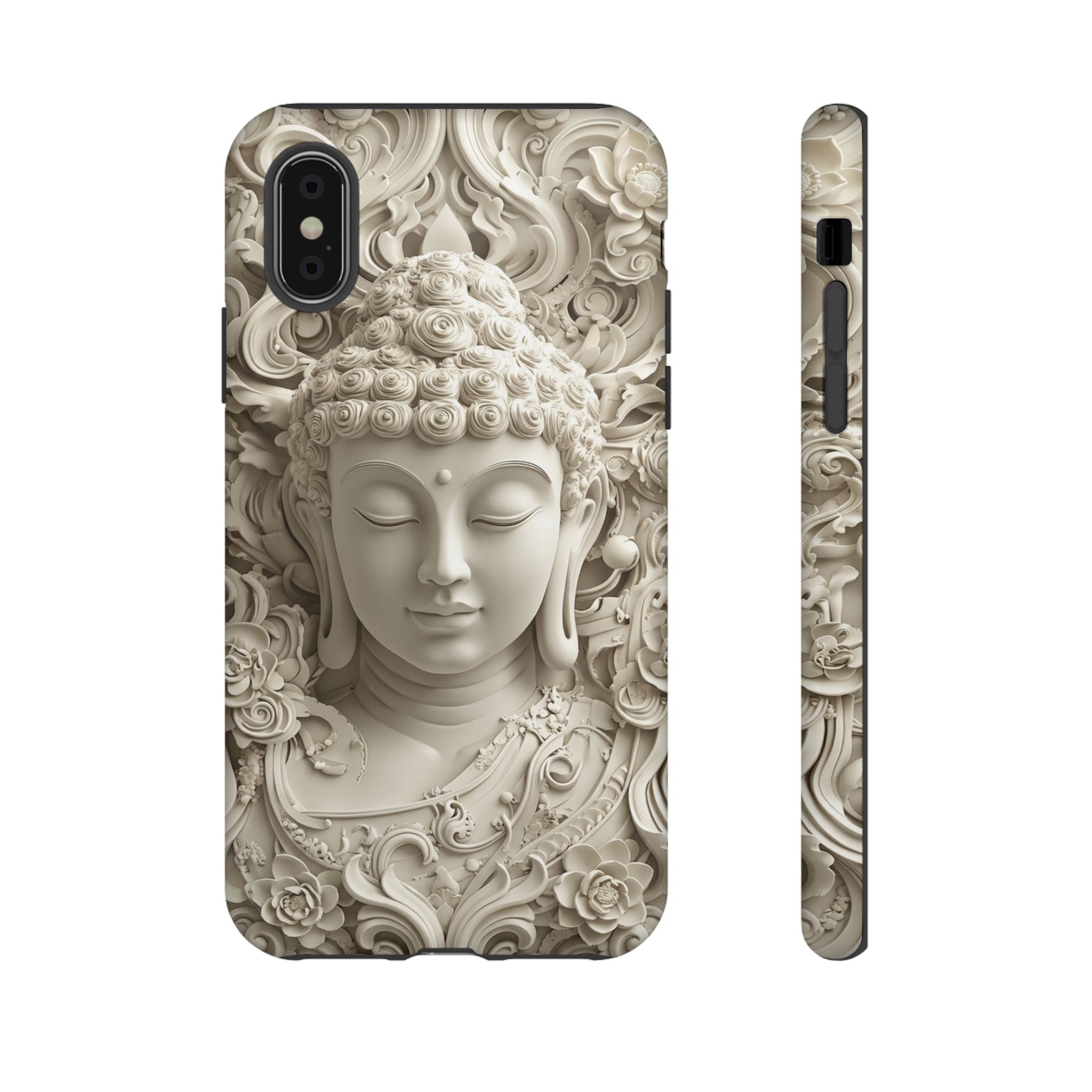 Buddha Relief iPhone Case — Serene Zen Protective Phone Cover