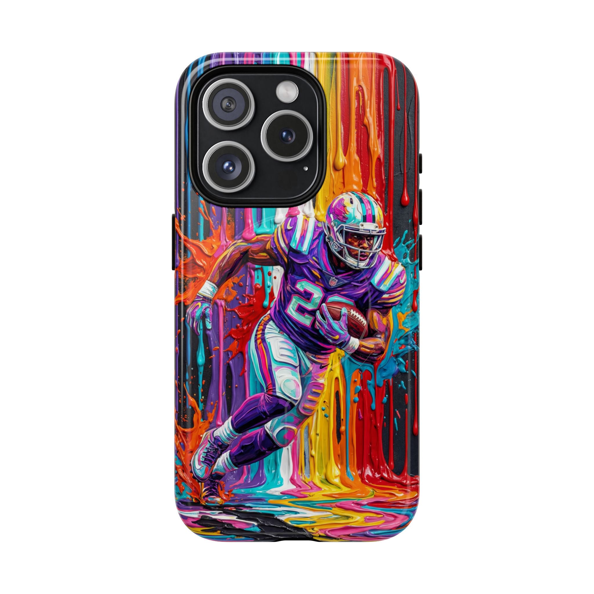 Vibrant American Football Runner MagSafe iPhone Case