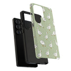 Goose Samsung Galaxy Phone Case | Cute White Goose Pattern Cover