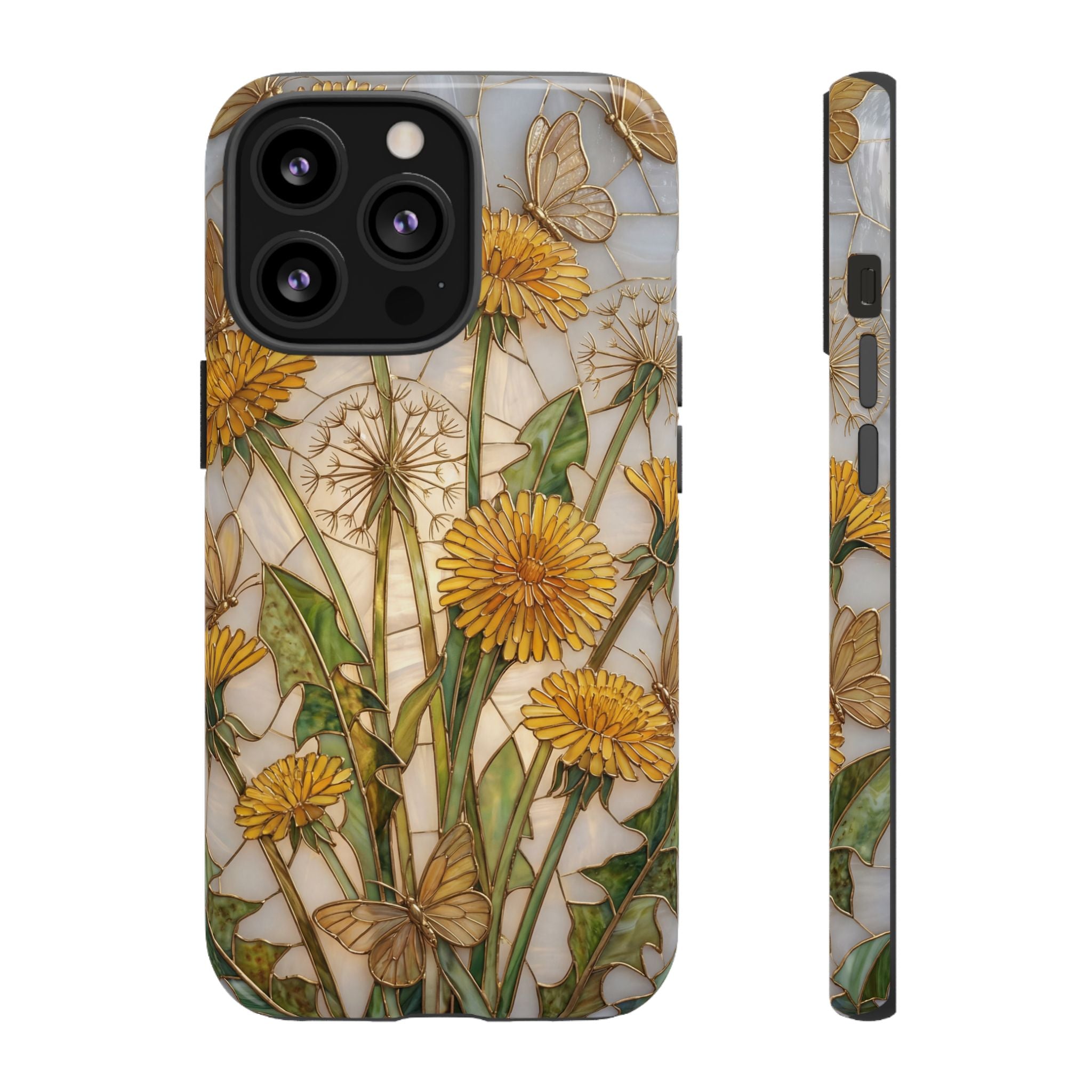 Dandelion Bouquet Tough iPhone Case — Floral Botanical Protective Cover