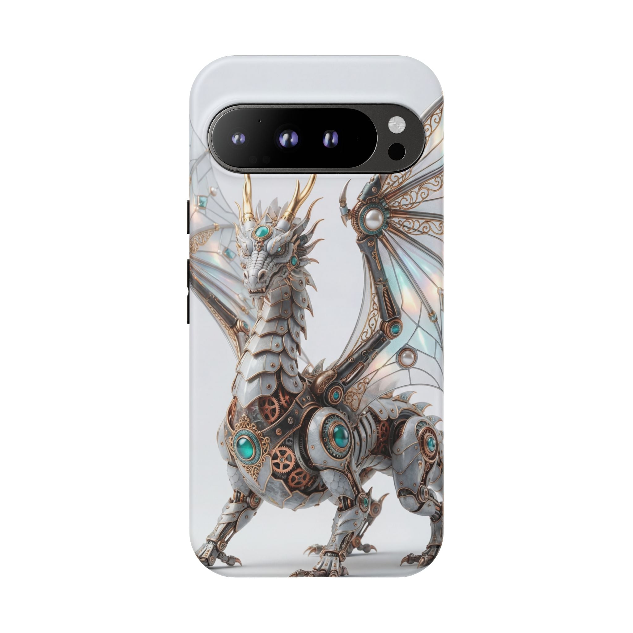 Steampunk Mechanical Dragon Google Pixel Case — Fantasy Armor Protective Cover