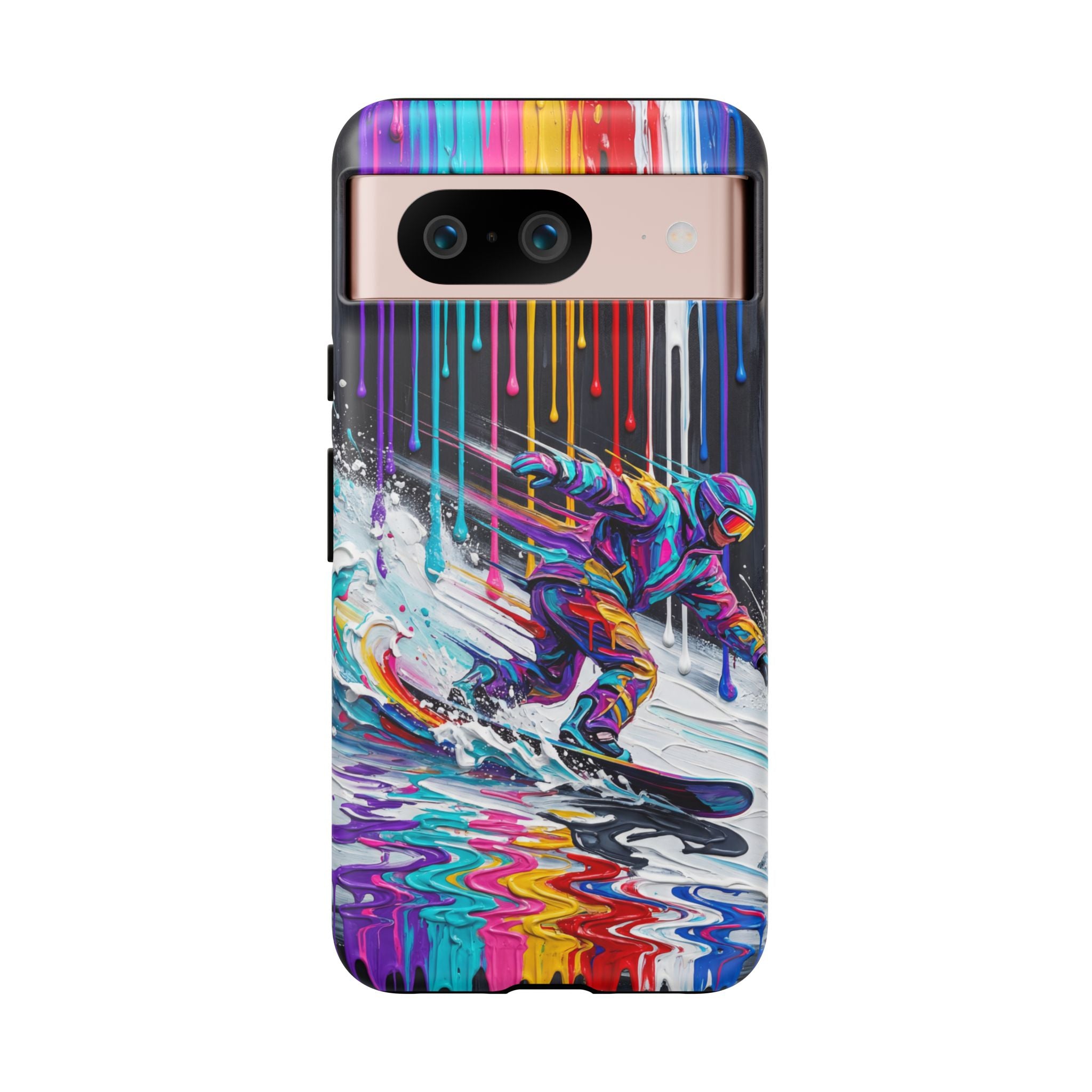 Colourful Snowboarder Art Google Pixel Phone Case