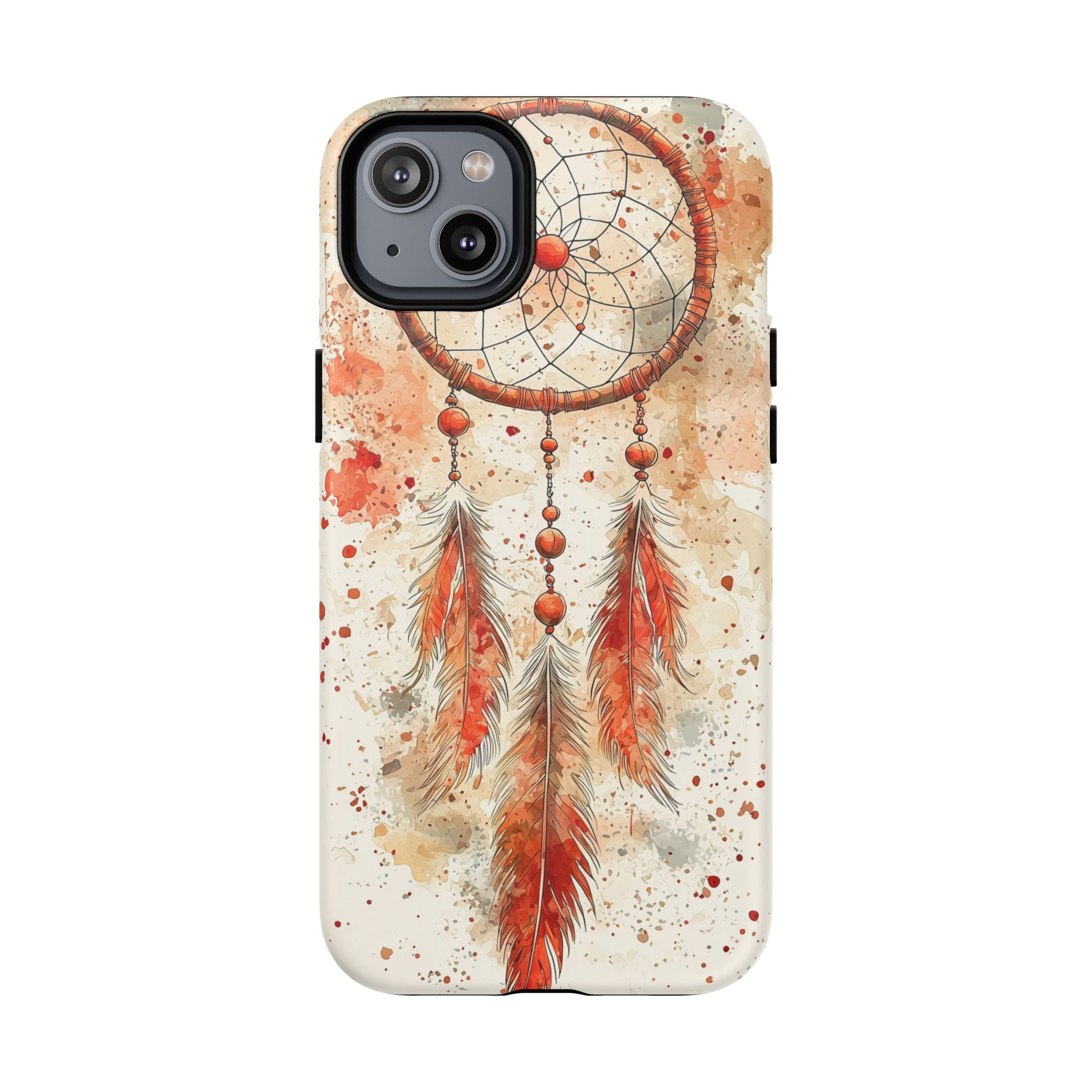 Custodia rigida MagSafe per iPhone Dreamcatcher | Piuma acquerello