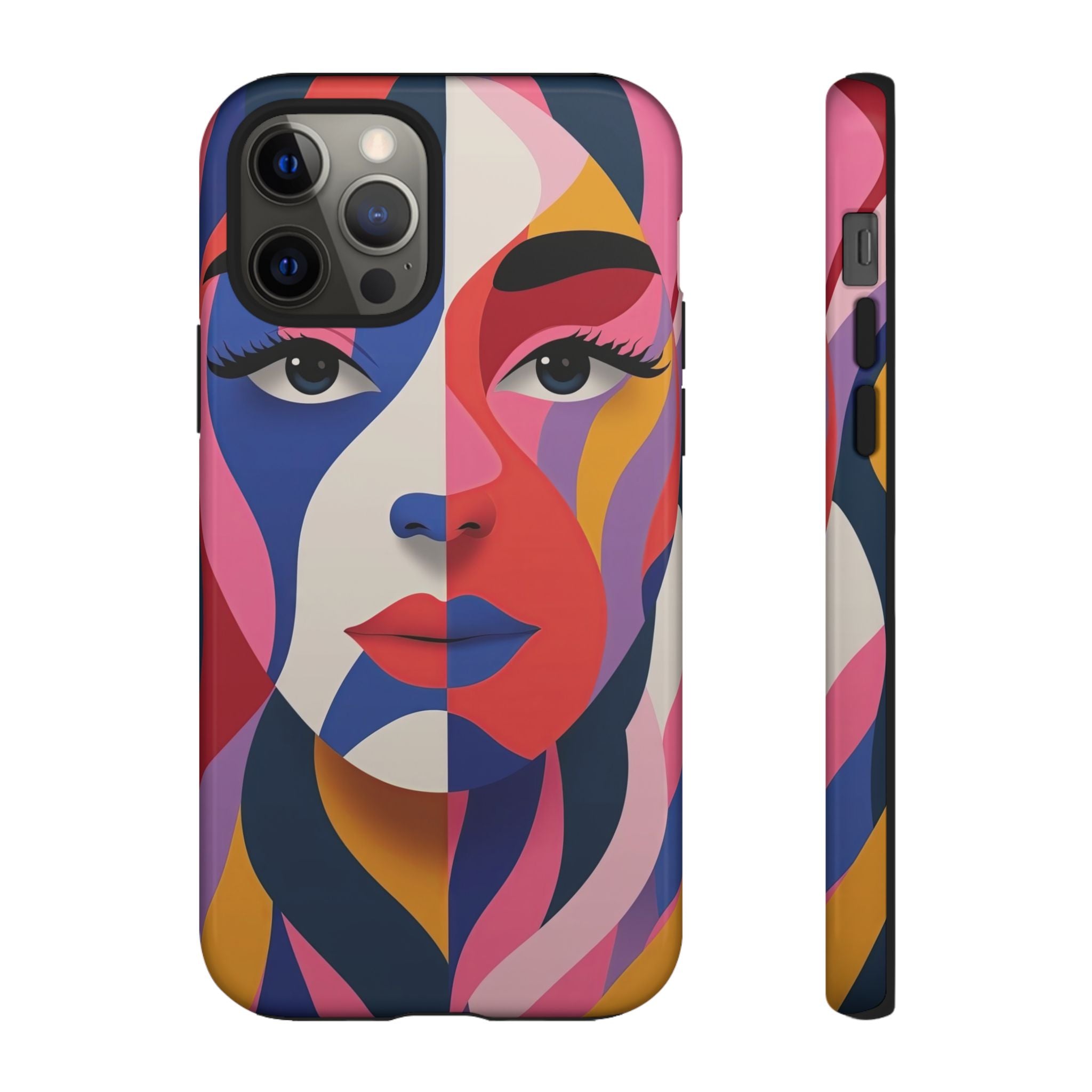 Abstract Colourful Face iPhone Case | Vibrant Pop Art