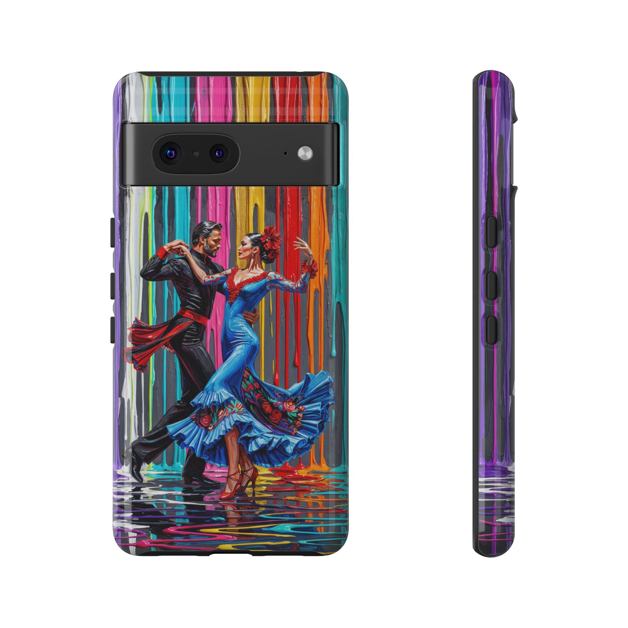 Colorful Tango Google Pixel Phone Case | Vibrant Dancing Couple Art Protection
