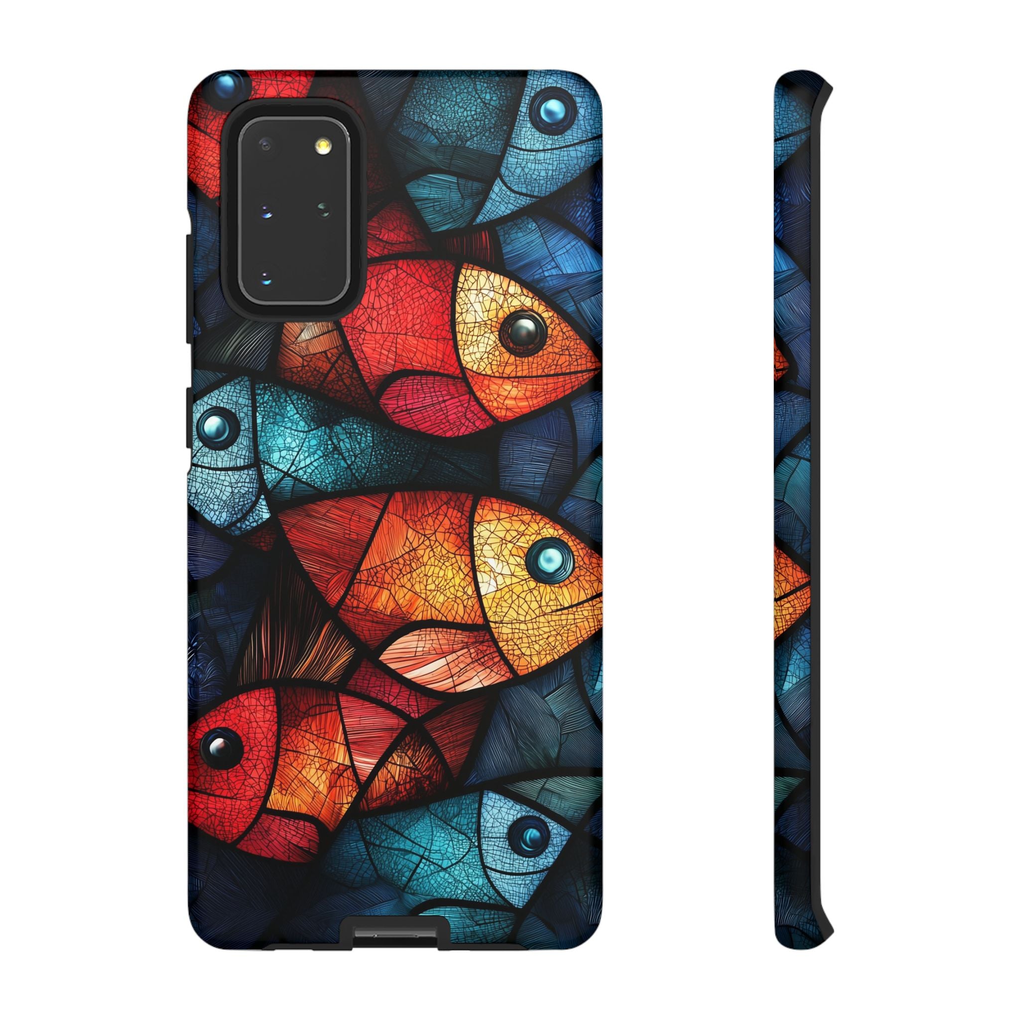 Fish Mosaic Tough Samsung Galaxy Case — Colourful Artistic Fish Pattern