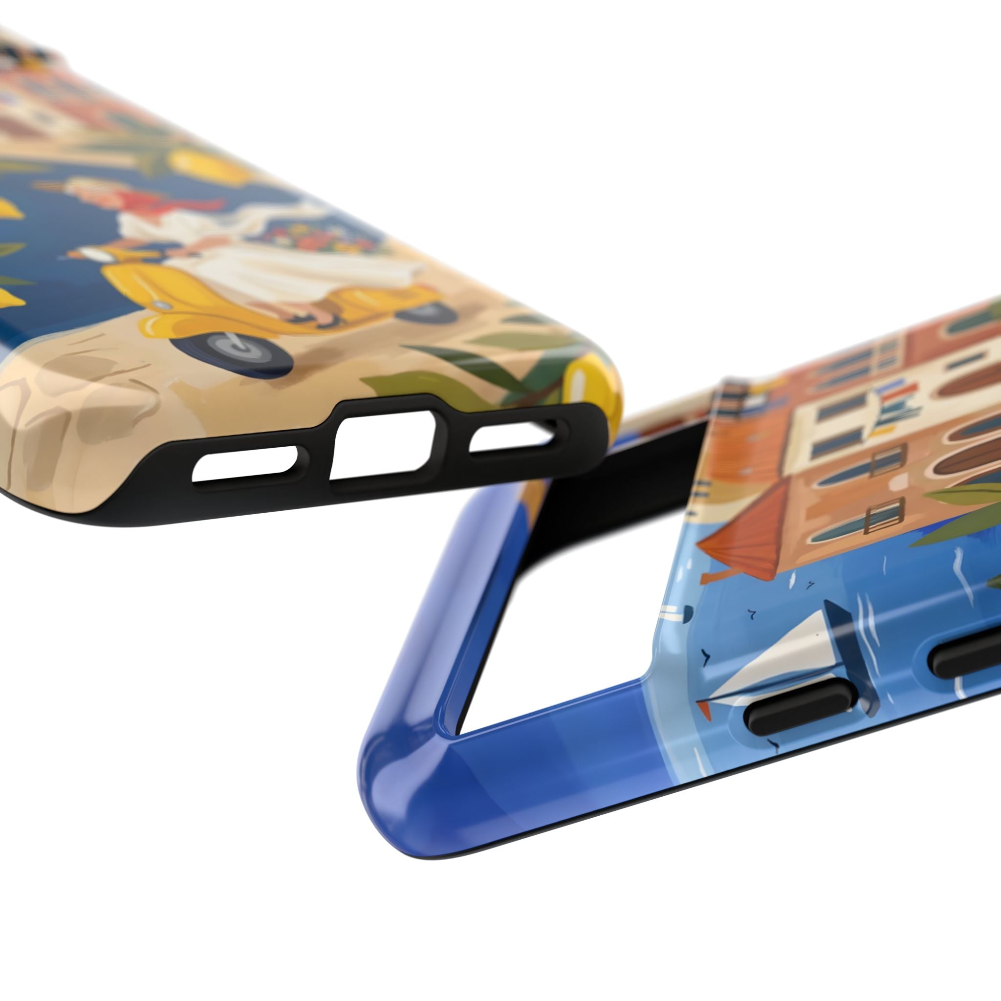 Lemon Coast Scooter Google Pixel Phone Case | Mediterranean Vespa Travel Design