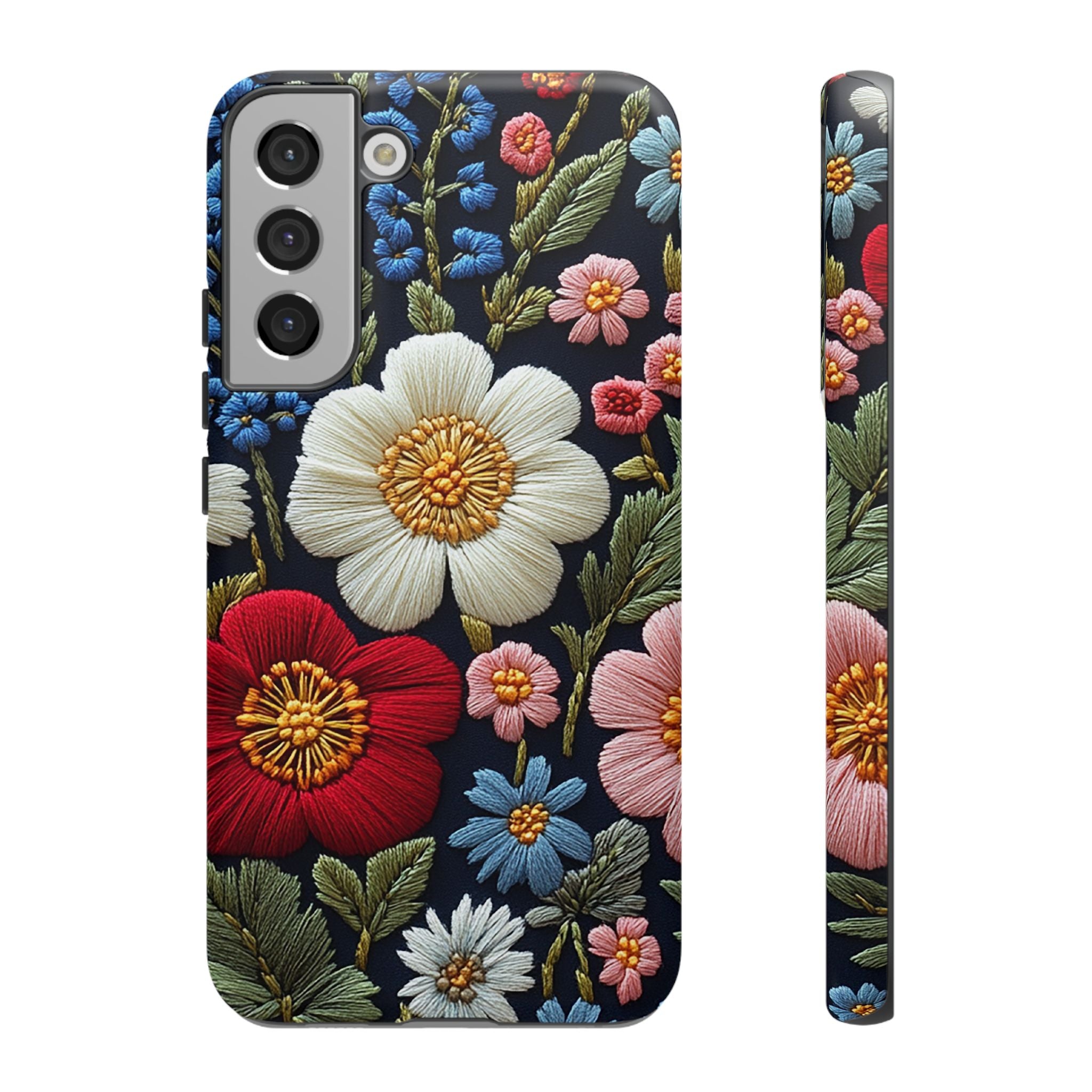 Floral Embroidered Garden Samsung Galaxy Case
