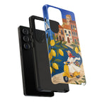 Lemon Coast Scooter Samsung Galaxy Phone Case | Mediterranean Vespa Travel Designn