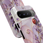 Lavender Ladybug Google Pixel Phone Case | Floral iPhone Case