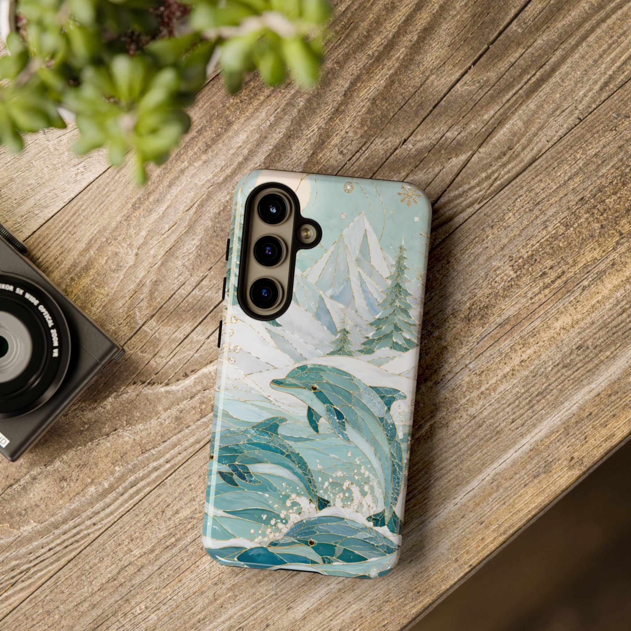 Dolphin Phone Samsung Galaxy Case | Ocean Wave Phone Case
