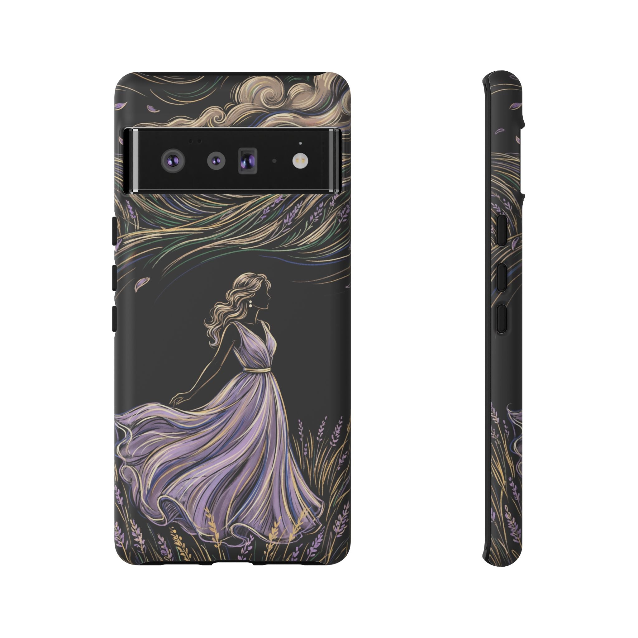 Lavender Breeze Google Pixel Phone Case | Elegant Dancing Woman Floral Protection