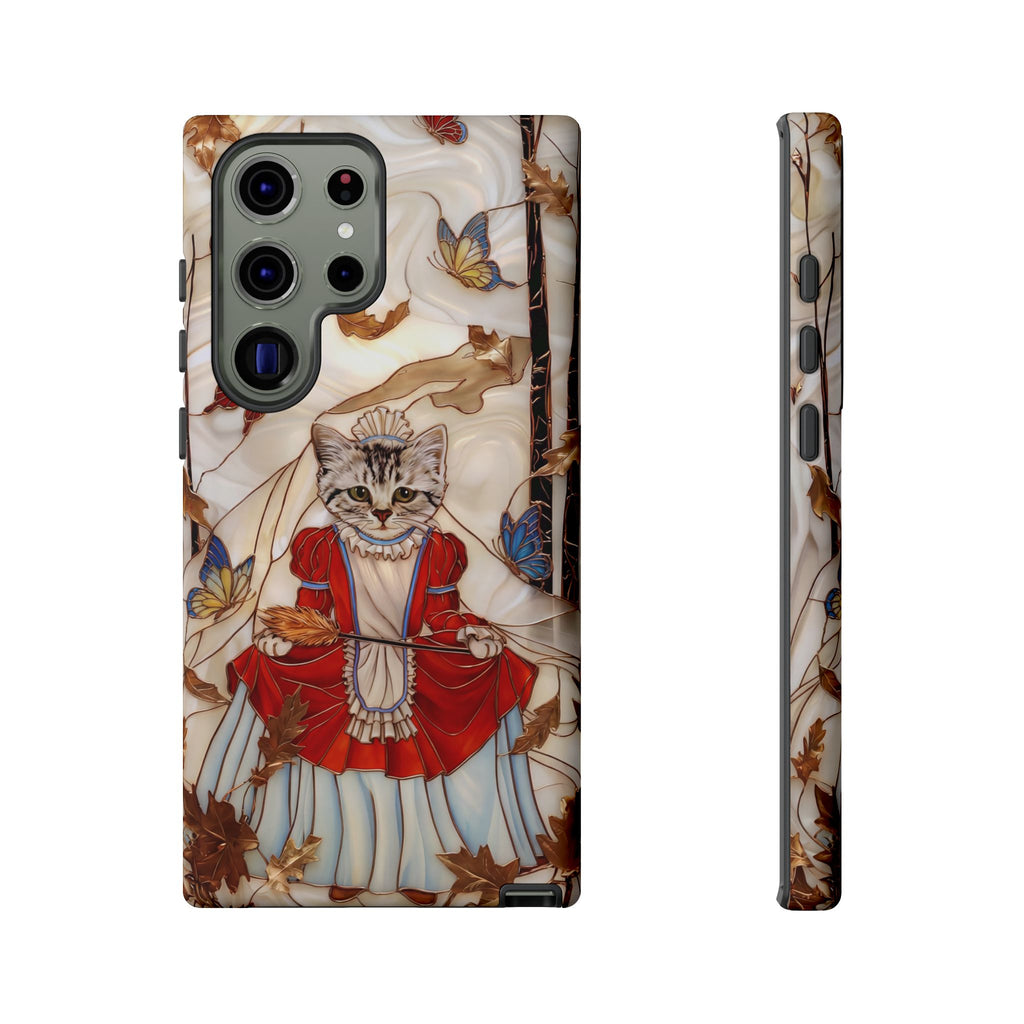 Custodia per Samsung Galaxy con motivo principessa gatto vintage