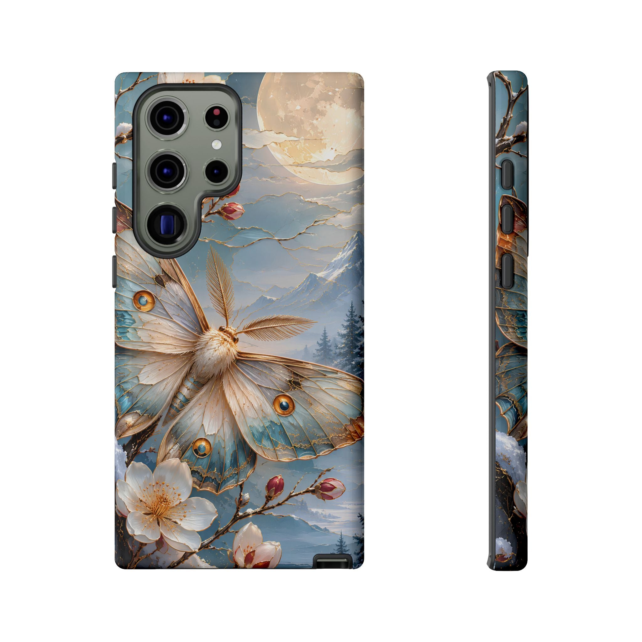 Luna Moth Samsung Galaxy Phone Case | Cherry Blossom Phone Case