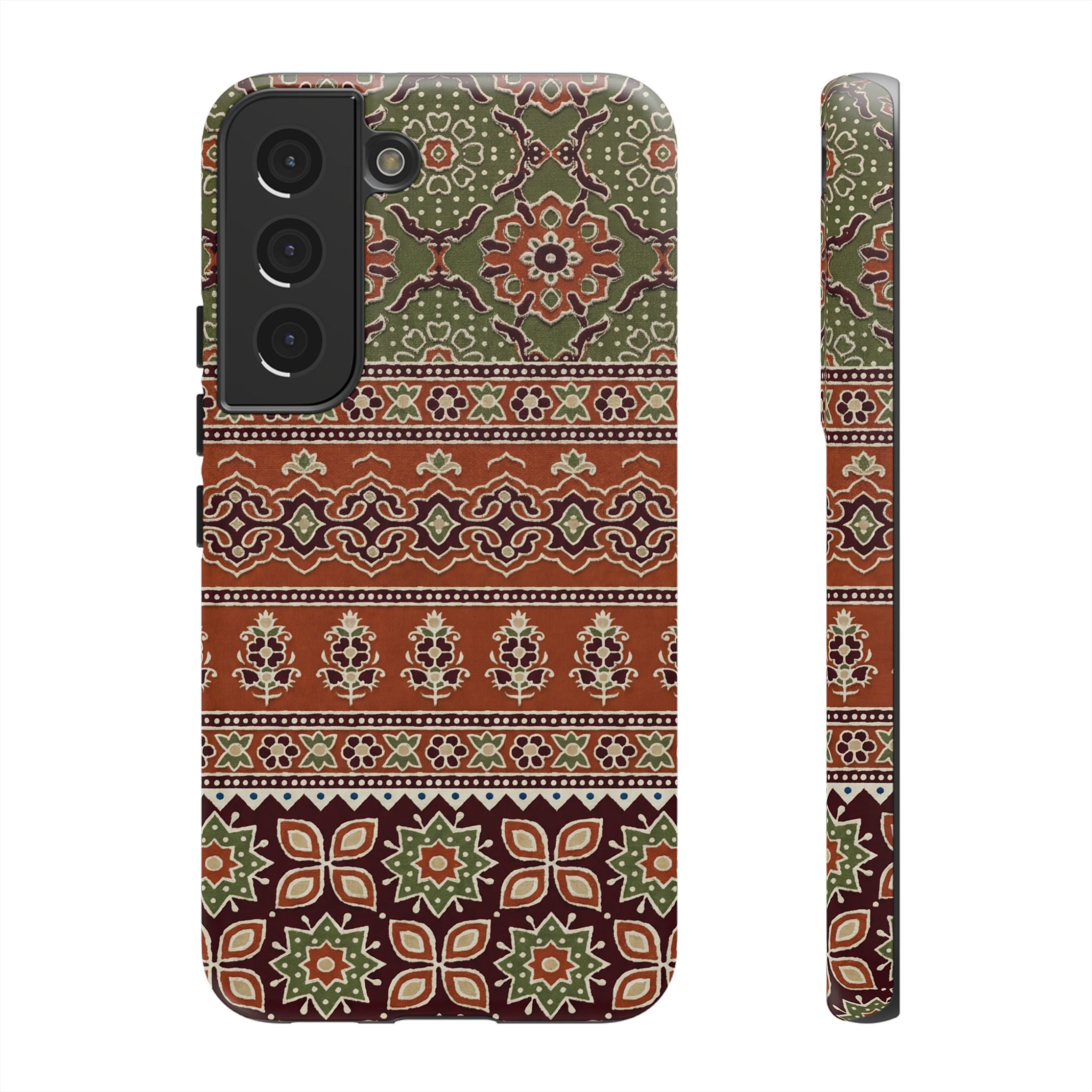 Batik Floral Protective Samsung Galaxy Case