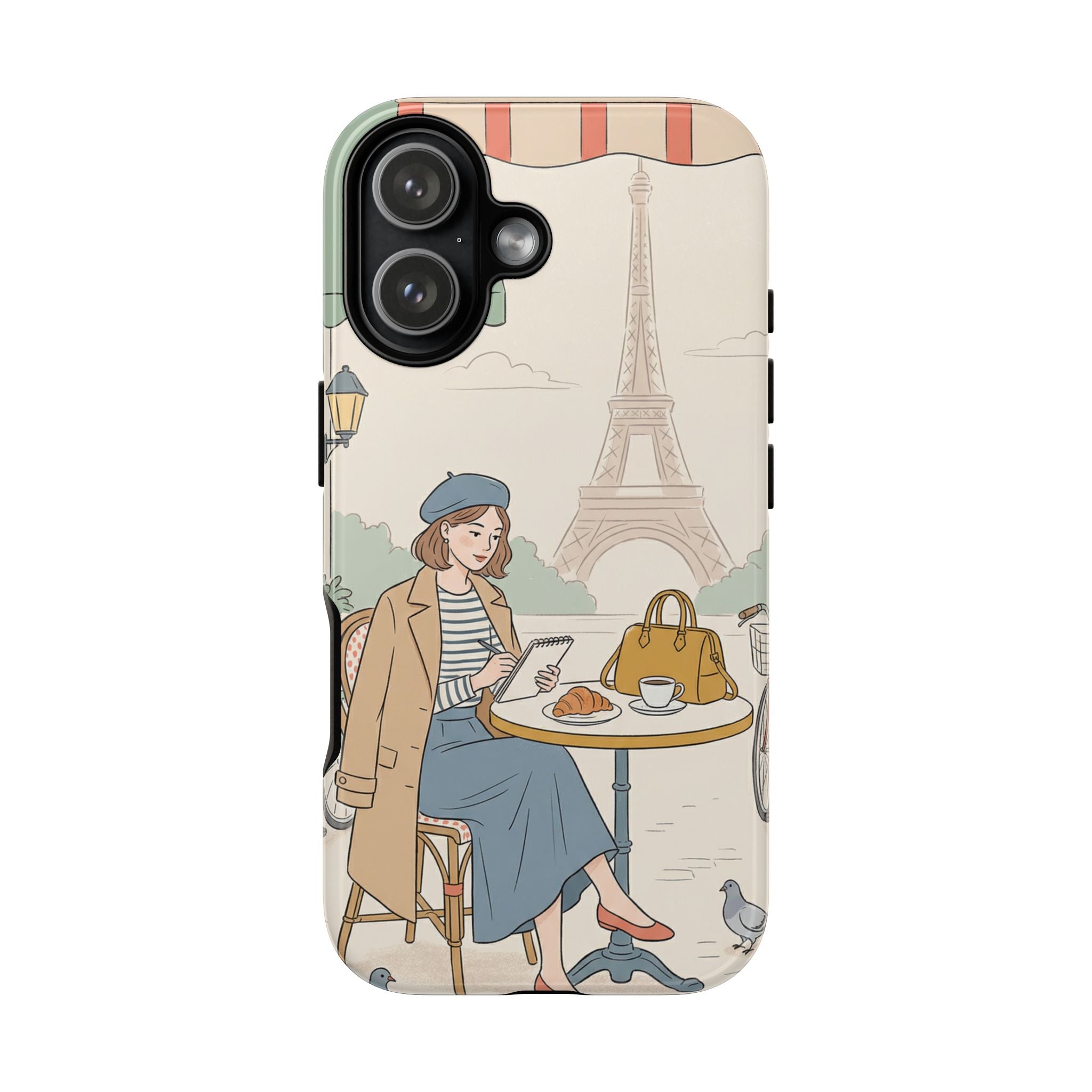 Paris Cafe iPhone Case | Cute Vintage Eiffel Tower Travel