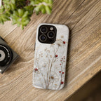 Ladybug Floral iPhone Case | White Flower iPhone Case