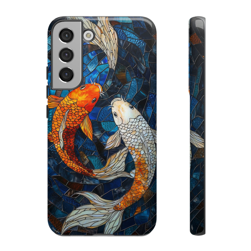 Custodia resistente per Samsung Galaxy a forma di pesce koi