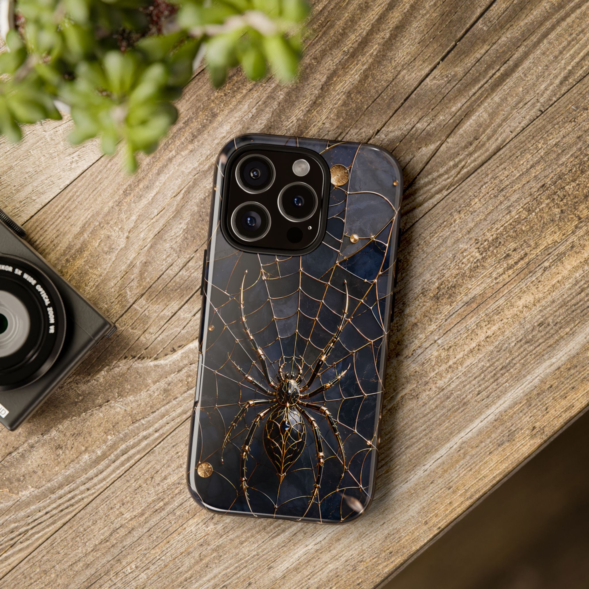 Gothic Spiderweb iPhone Case | Dark Academia Cover
