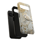 Barn Owl Google Pixel Case — Elegant Flying Owl Wildlife