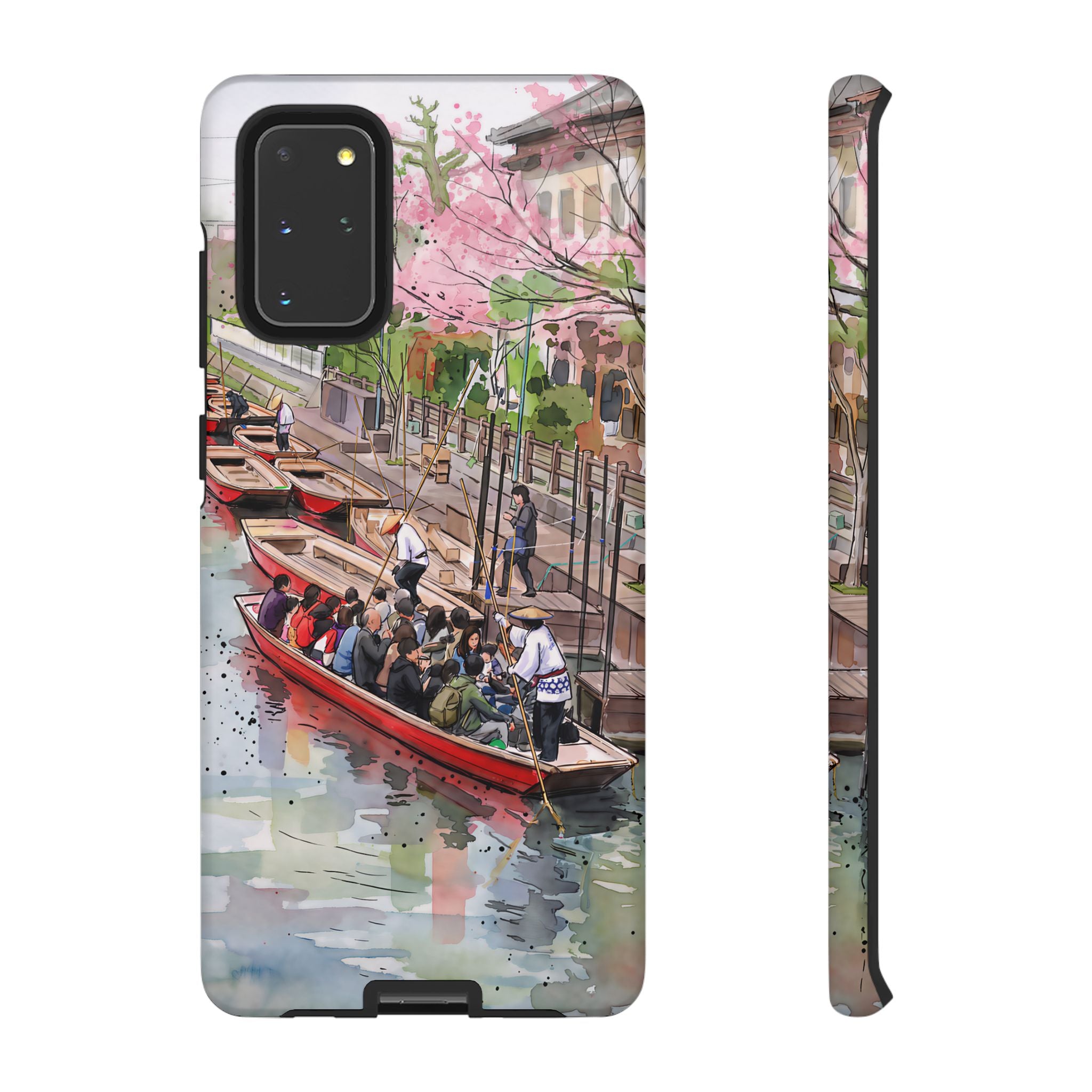 Japan Canal Boat Serenity | Art Samsung Galaxy Phone Case