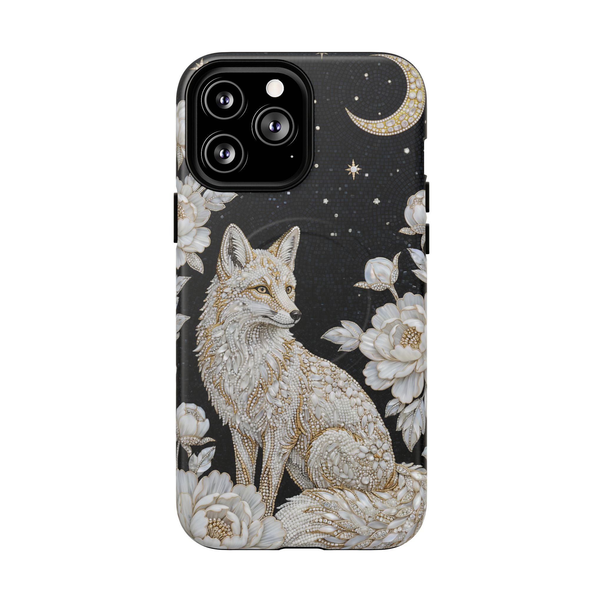 Mystic Fox Moon MagSafe iPhone Case | Celestial Floral iPhone Cover