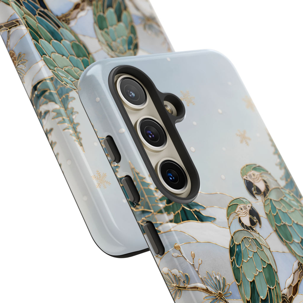Parrot Phone Samsung Galaxy Case | Winter Bird Phone Case