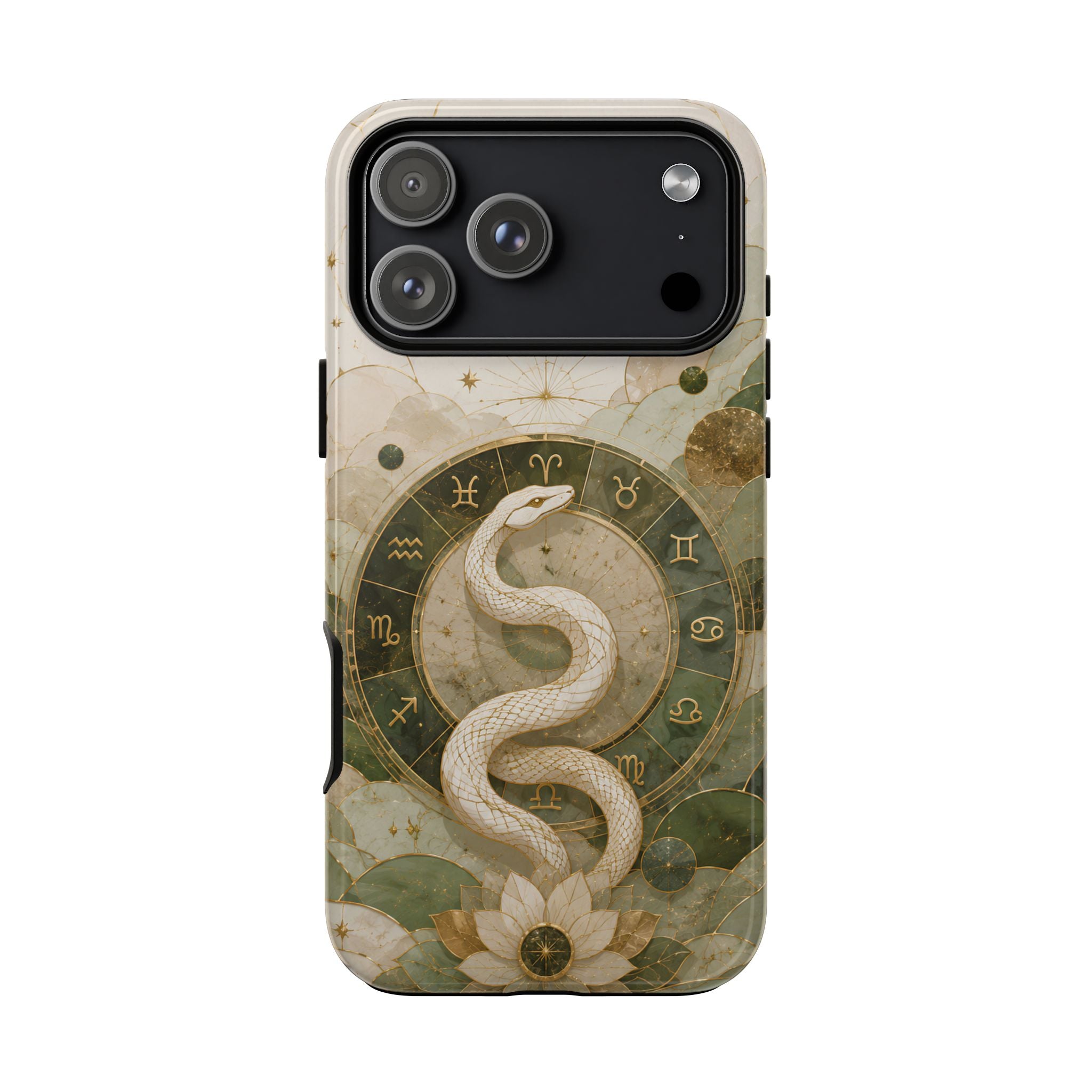 White Snake iPhone Case | Celestial Zodiac iPhone Case
