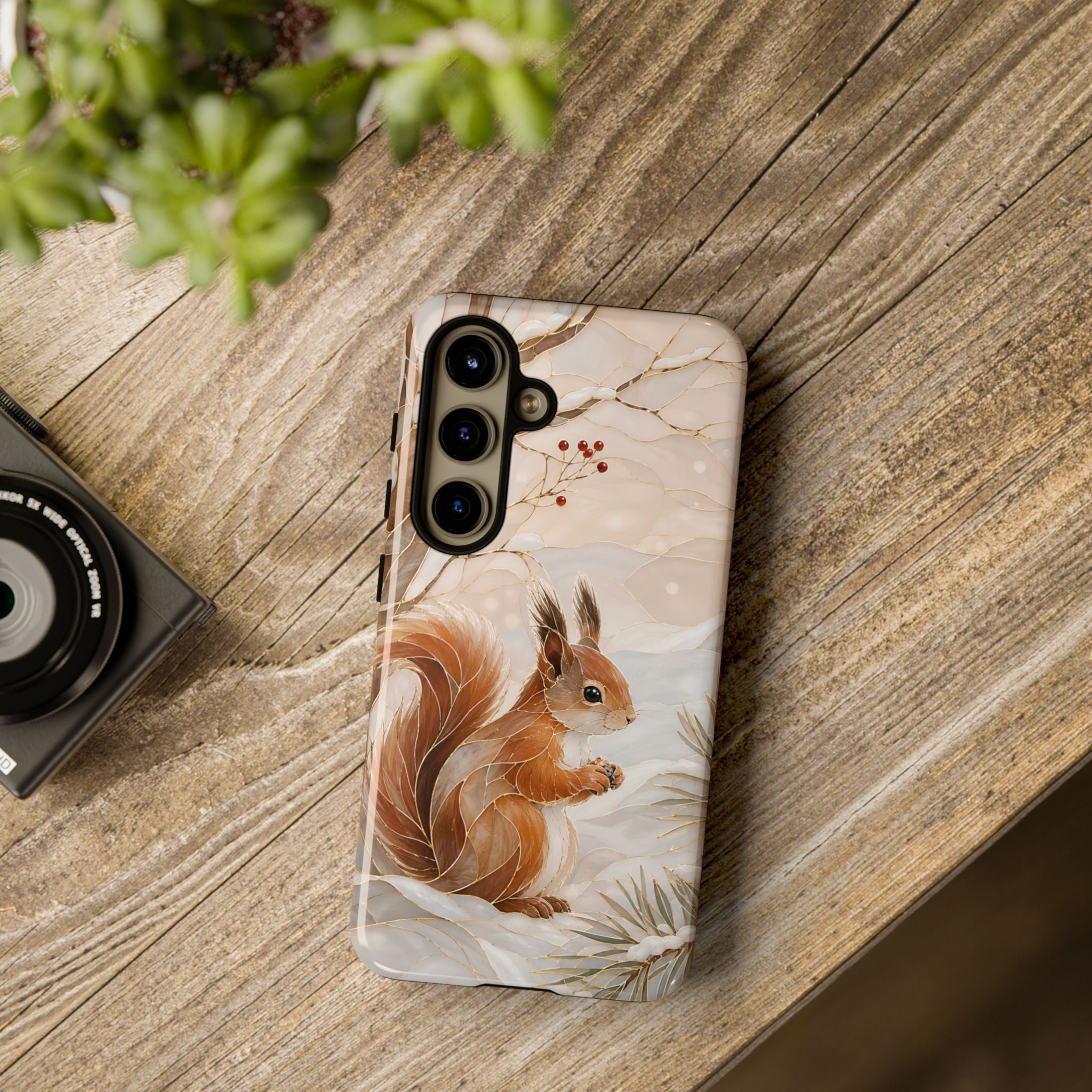 Squirrel Samsung Galaxy Phone Case | Winter Woodland Phone Case