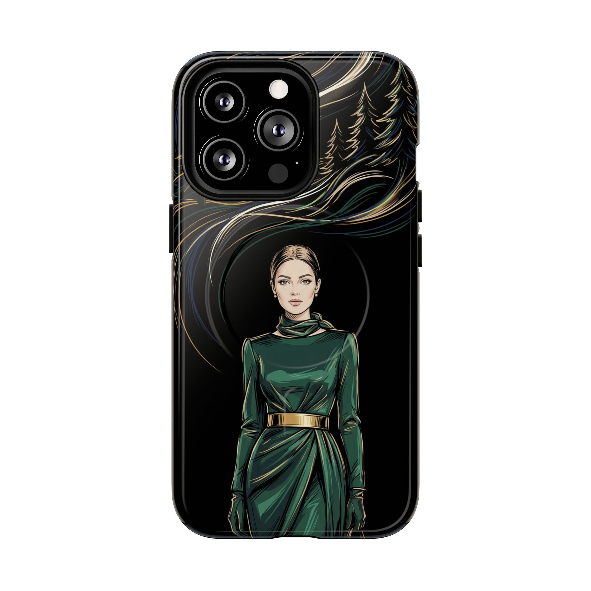 Elegant Forest Woman MagSafe iPhone Case