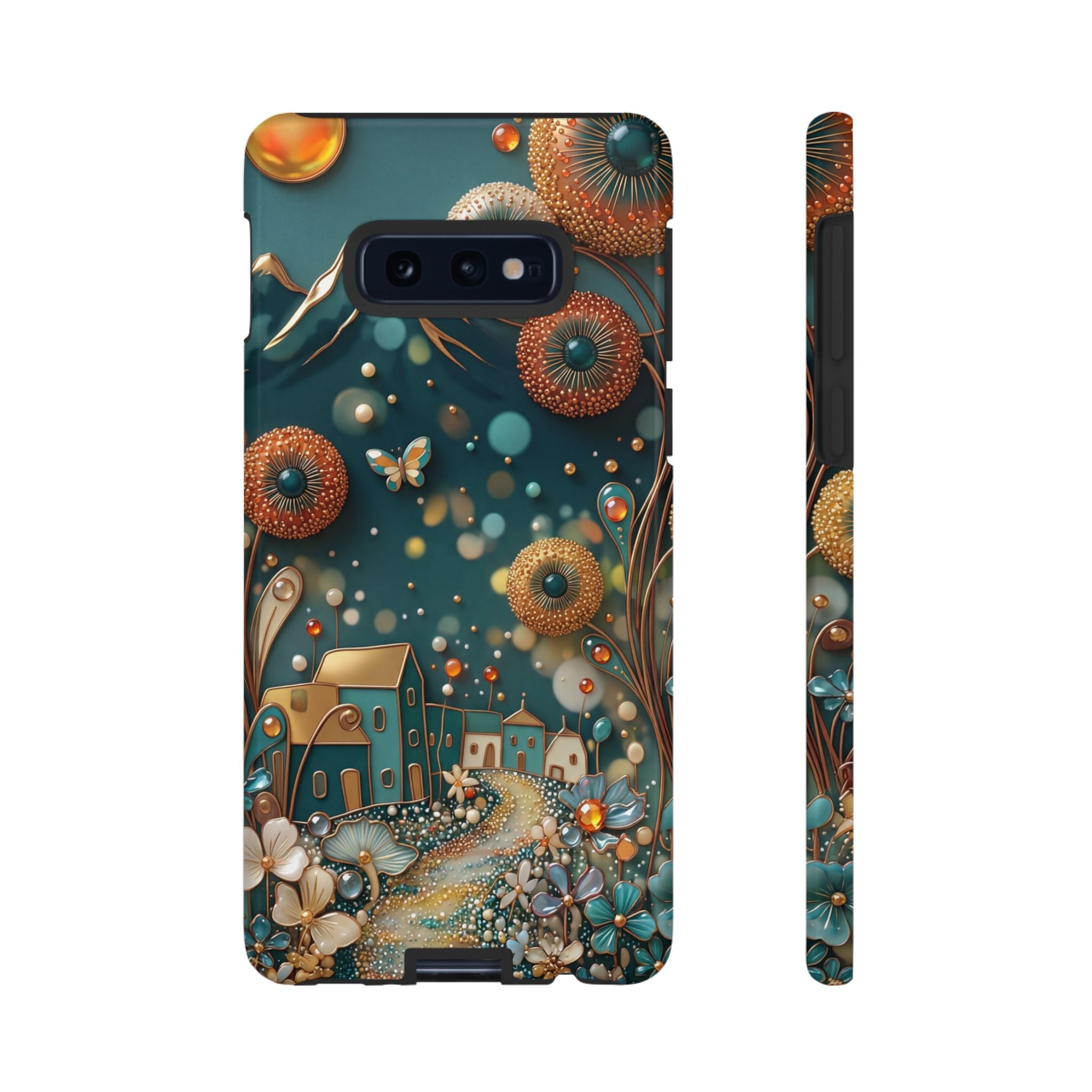 Whimsical Night Village Samsung Galaxy Case