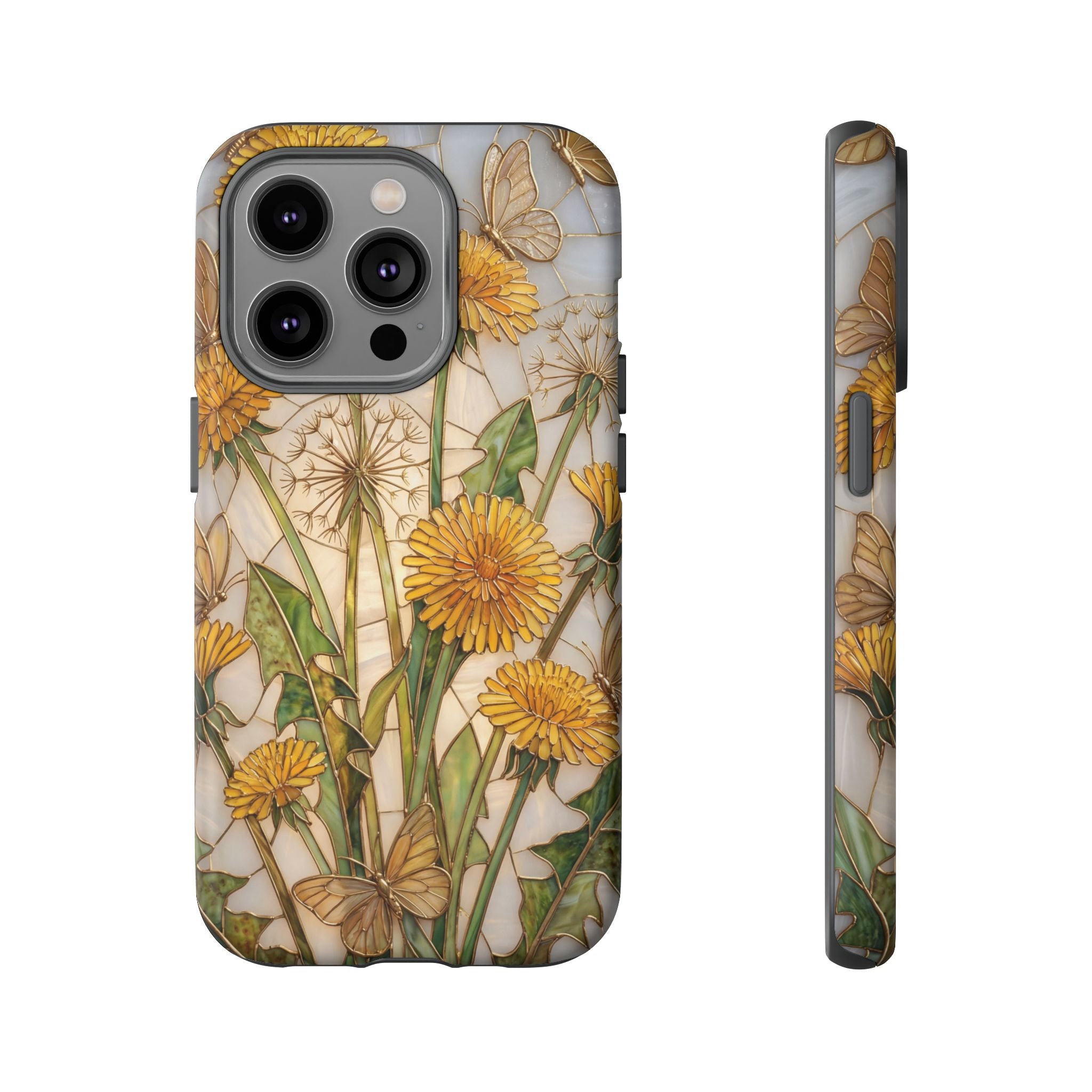 Dandelion Bouquet Tough iPhone Case — Floral Botanical Protective Cover