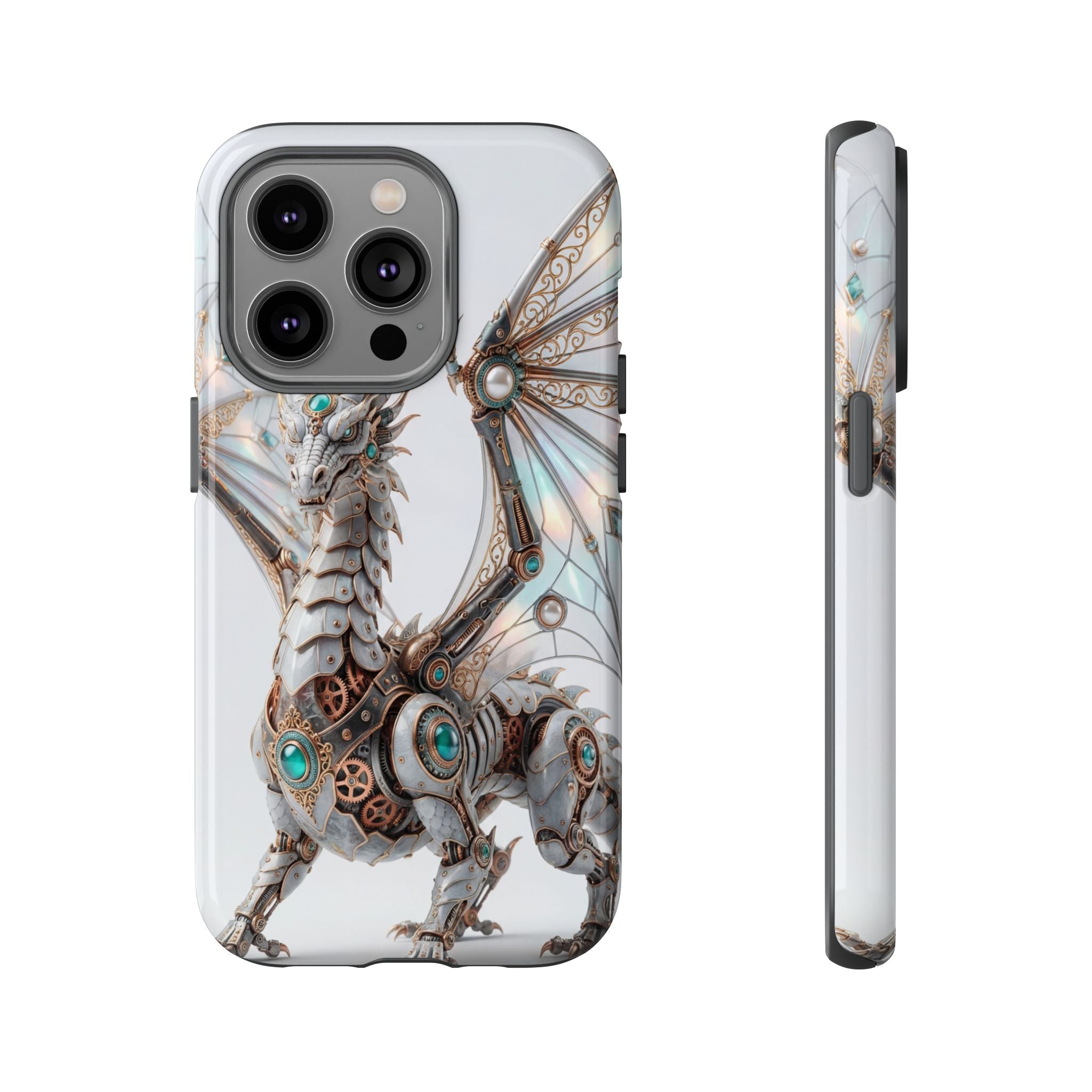 Steampunk Mechanical Dragon iPhone Case — Fantasy Armor Protective Cover