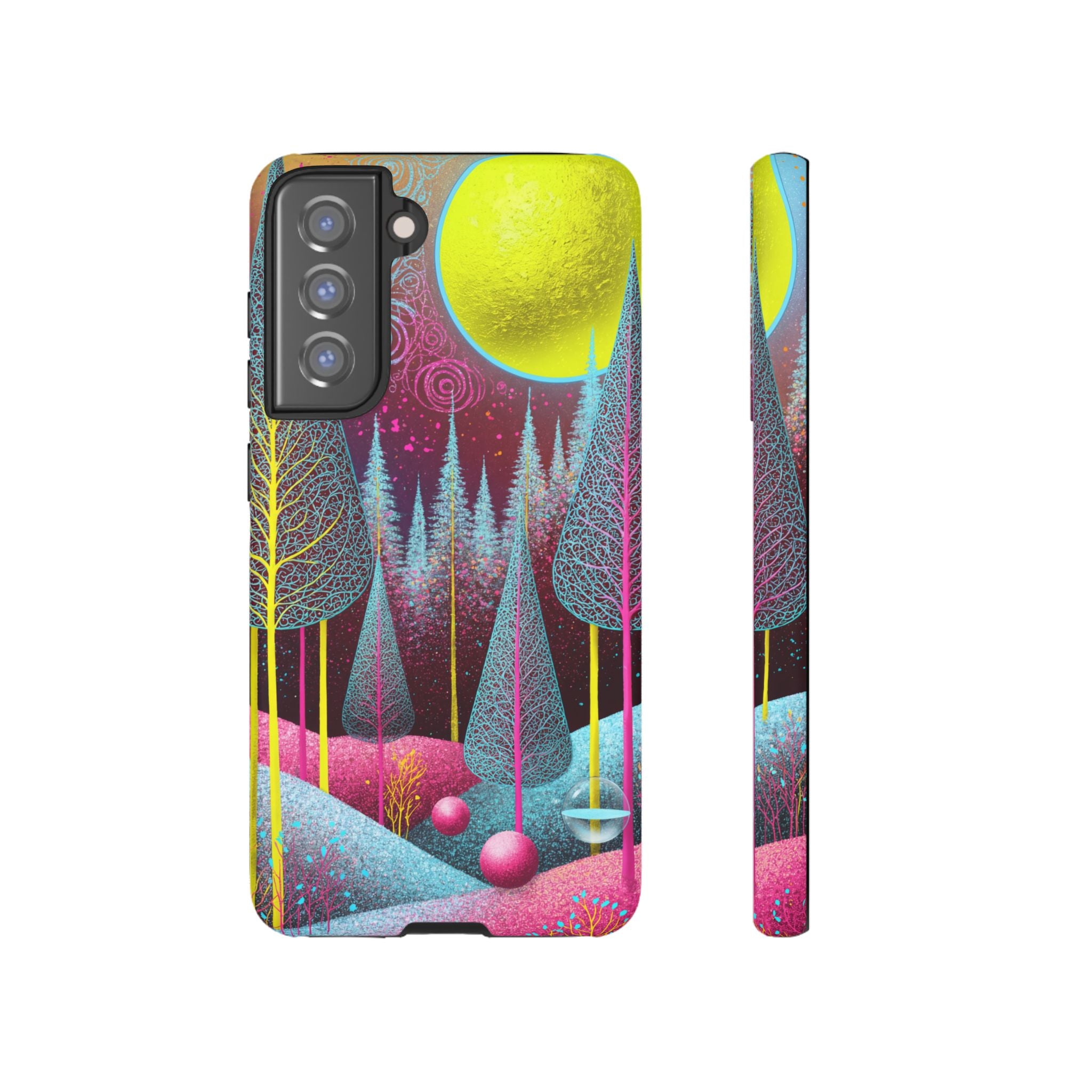 Neon Dreamscape Forest Samsung Galaxy Case