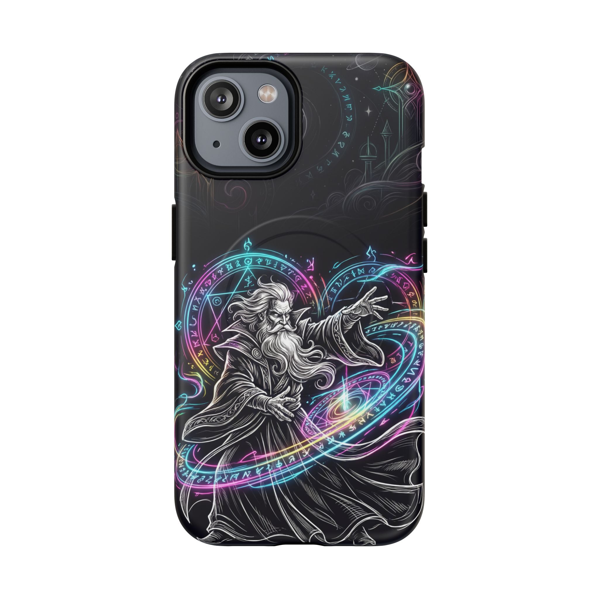 Neon Spell Art Wizard Magic MagSafe iPhone Case