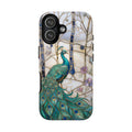 Custodia per iPhone con pavone in vetro colorato
