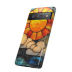Stained Glass Sun & Clouds Google Pixel Case
