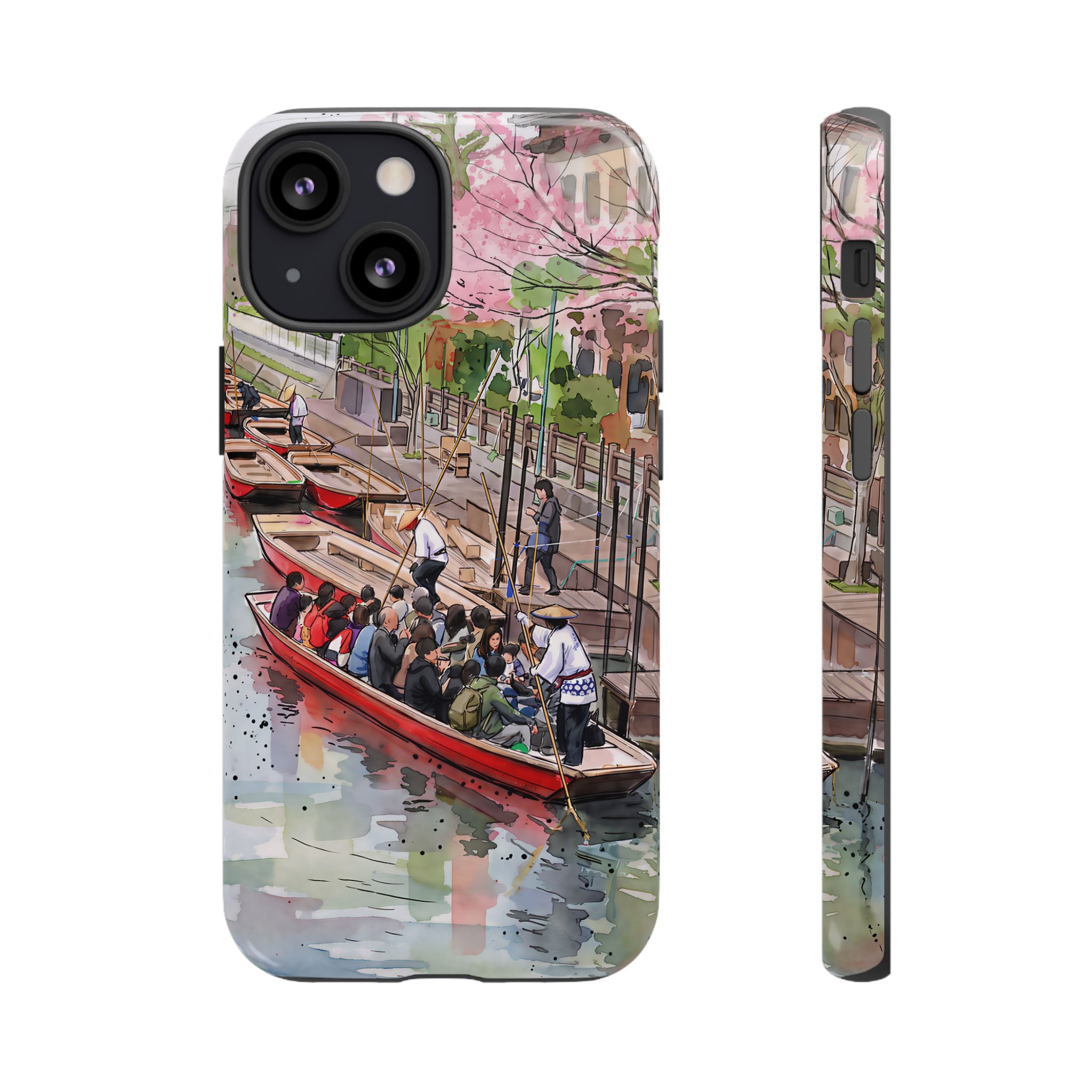Japan Canal Boat Serenity | Art iPhone Case