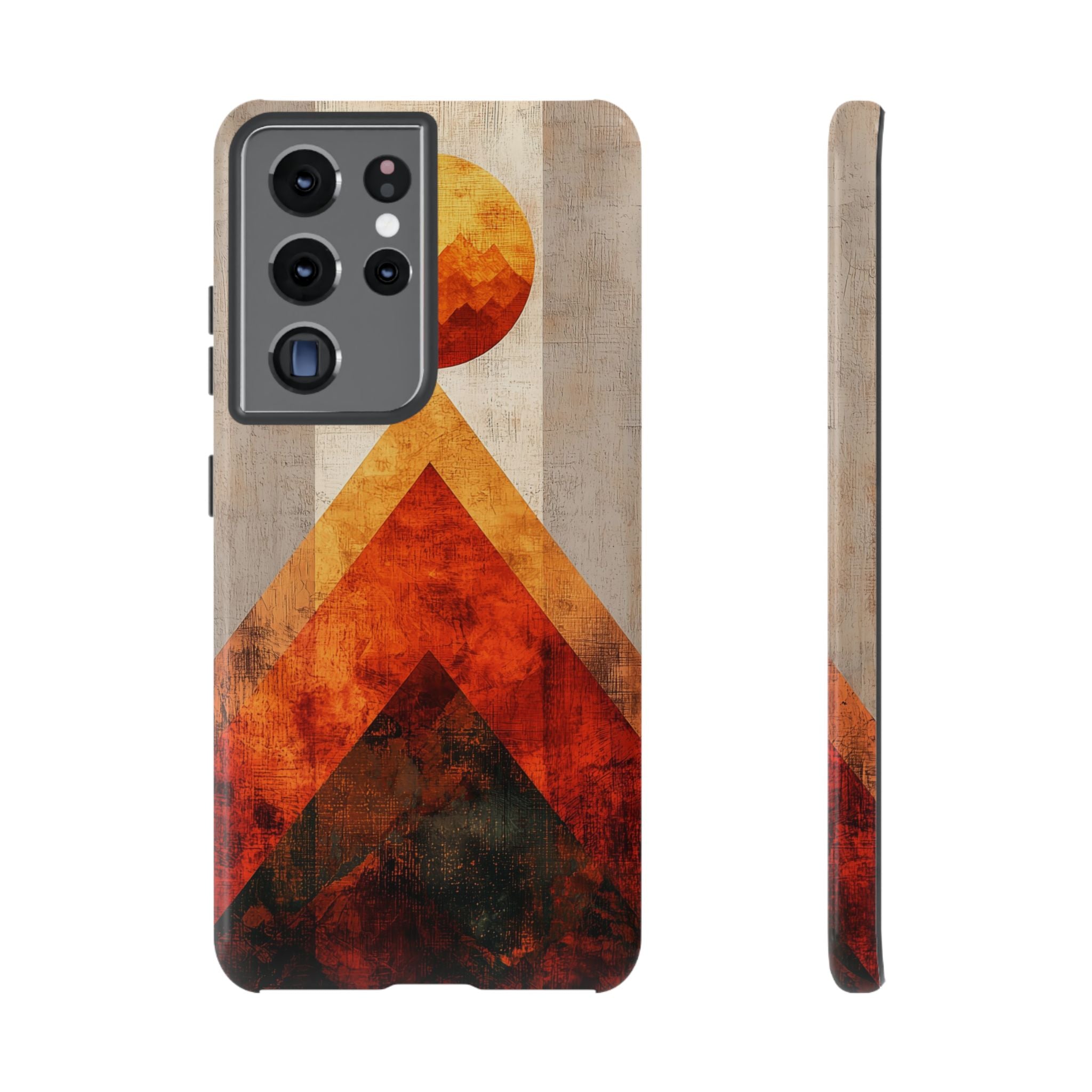 Retro Geometric Sunset Samsung Galaxy Case