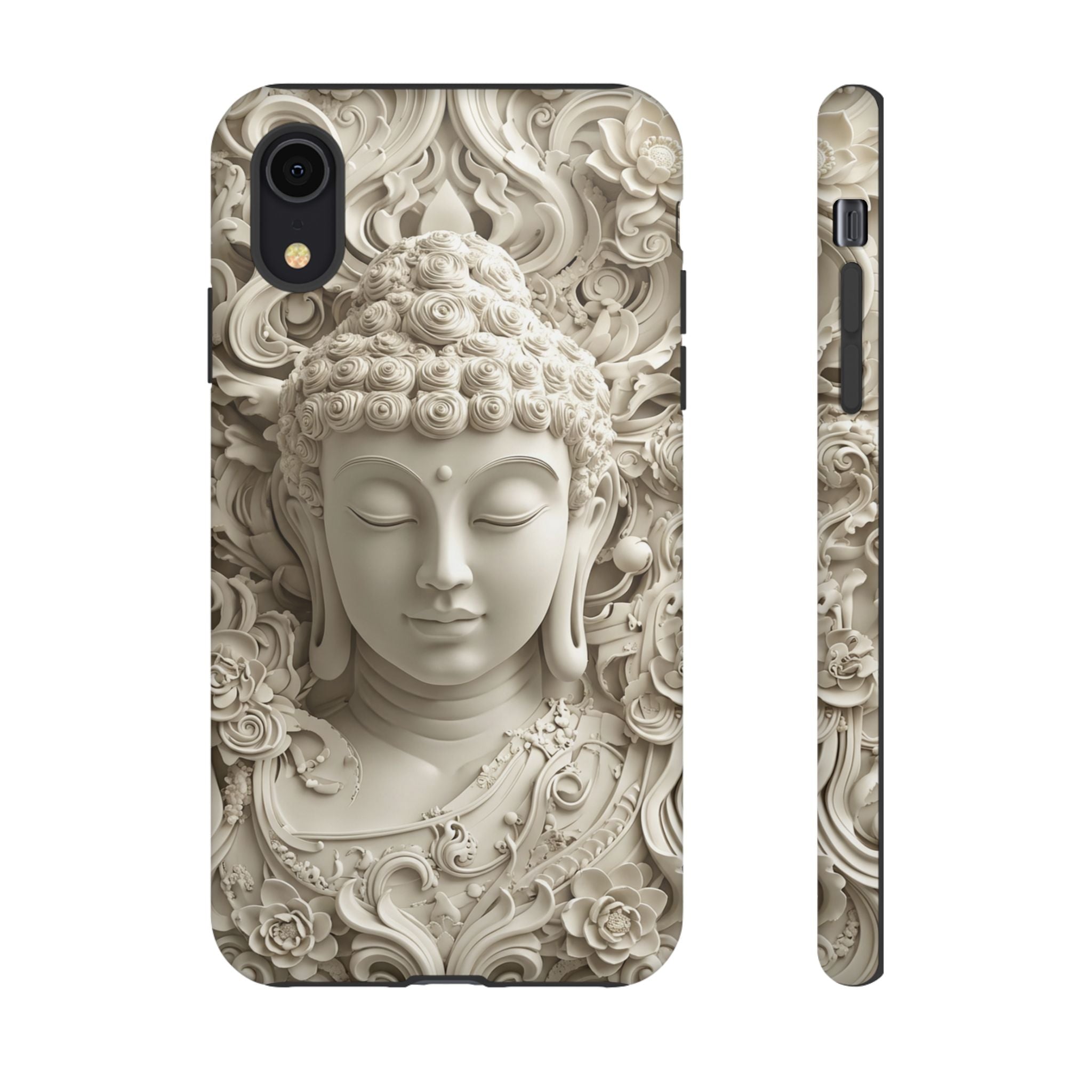 Buddha Relief iPhone Case — Serene Zen Protective Phone Cover
