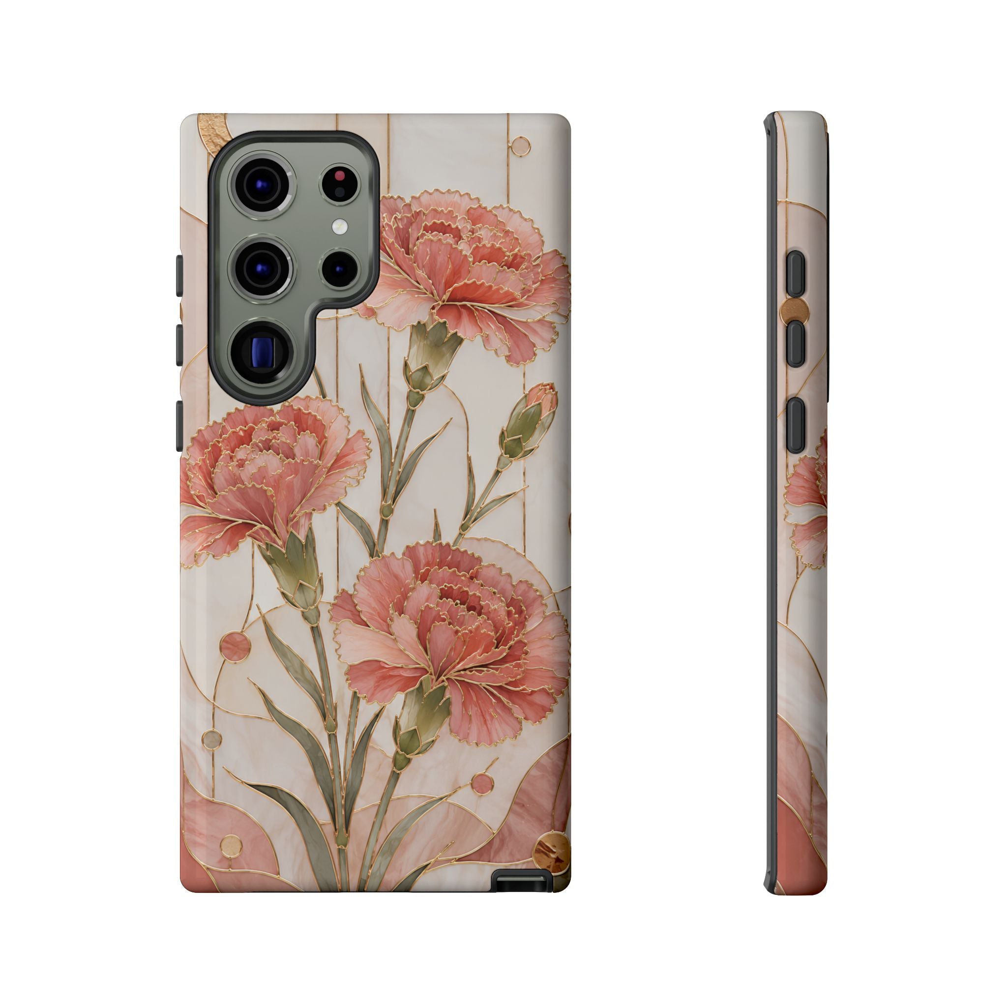 Carnation Samsung Galaxy Phone Case | Pink Floral Phone Case