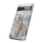 Lynx Google Pixel Phone Case | Winter Mountain Phone Case