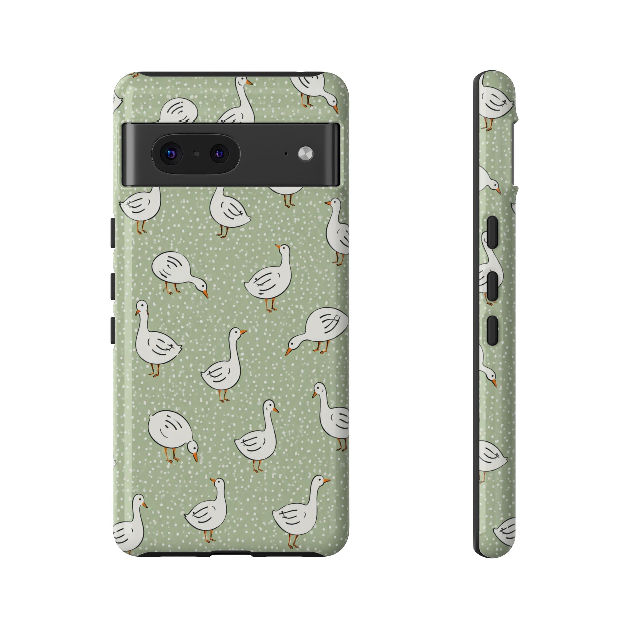 Goose Google Pixel Phone Case | Cute White Goose Pattern Cover