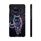 Neon Wolf Samsung Galaxy Phone Case | Mystic Glow Protective Tough Case